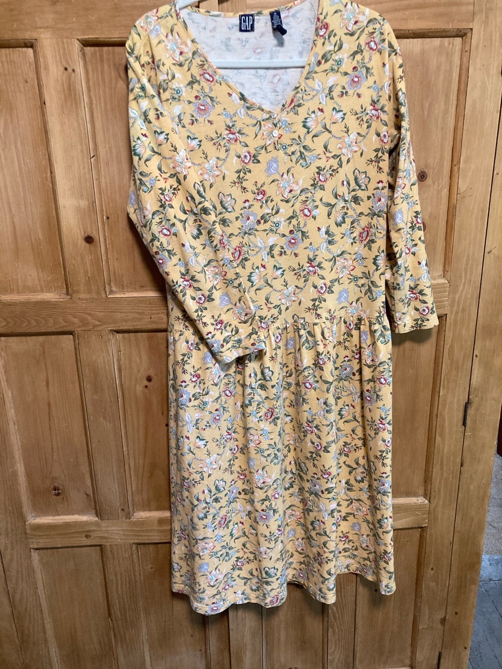 GAP Yellow Floral Maxi Dress